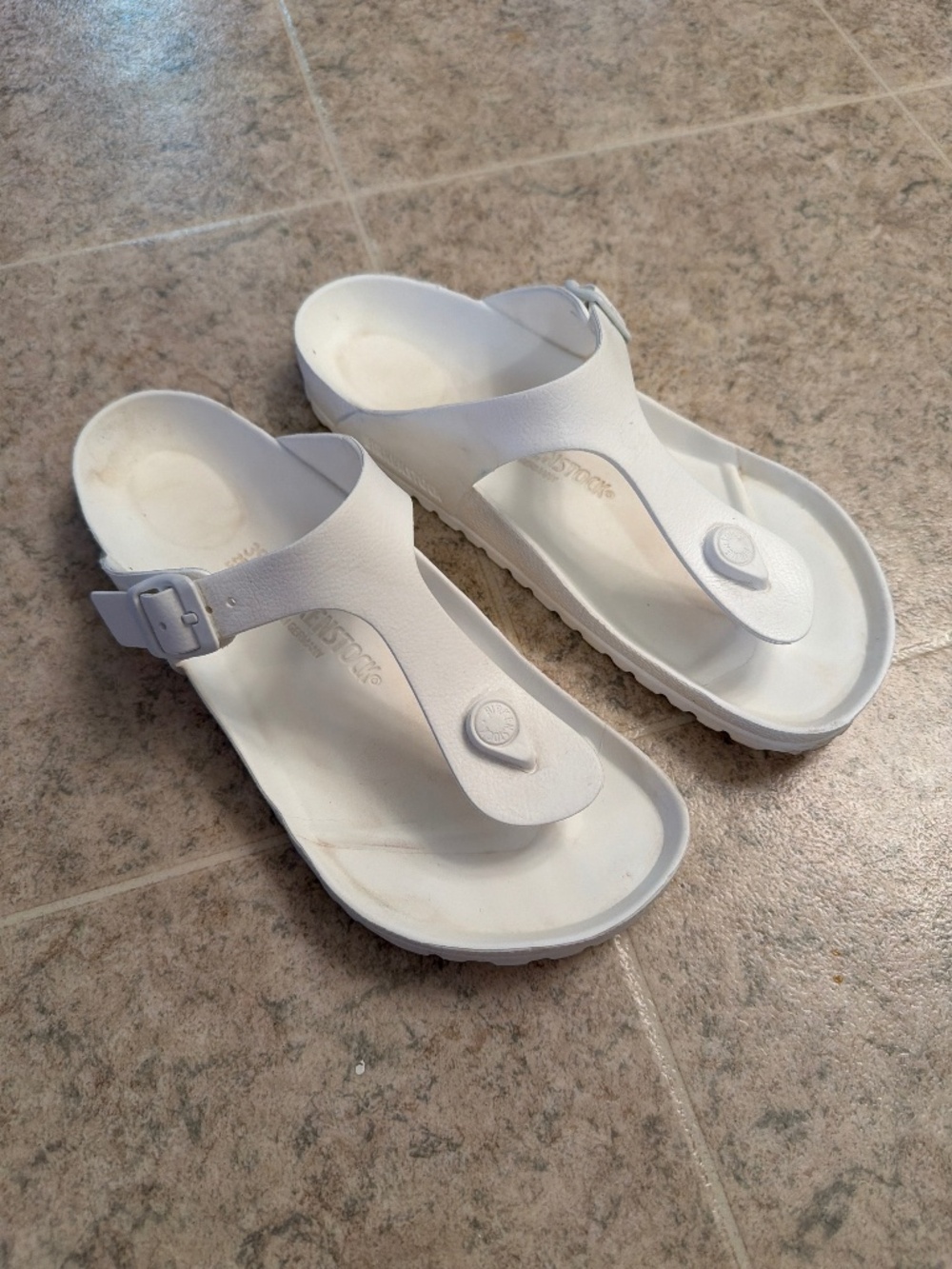 Birkenstock EVA Gizeh White Size 39 Regular